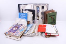 A worldwide collection of stamps in albums and loose.