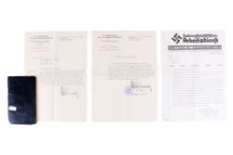 Four printed and written correspondence and notes with relation to Germany and Britain in 1934.