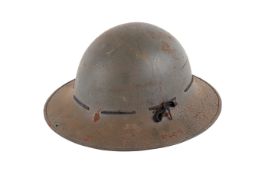 A WWII home front helmet.