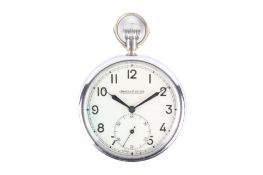 A military issue Jaeger Le Coultre nickel cased pocket watch.