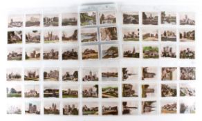 Five series of Sunripe and Spinet Oval Views of Interesting Scenes cigarette cards.
