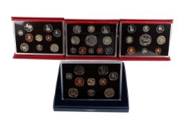 Four proof coin sets. Dated 2002, 2003 and two 2004.
