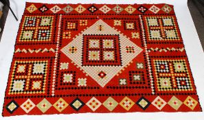 A 19th Century Military or Soldier's Quilt.
