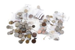 A group of 20th century coins.