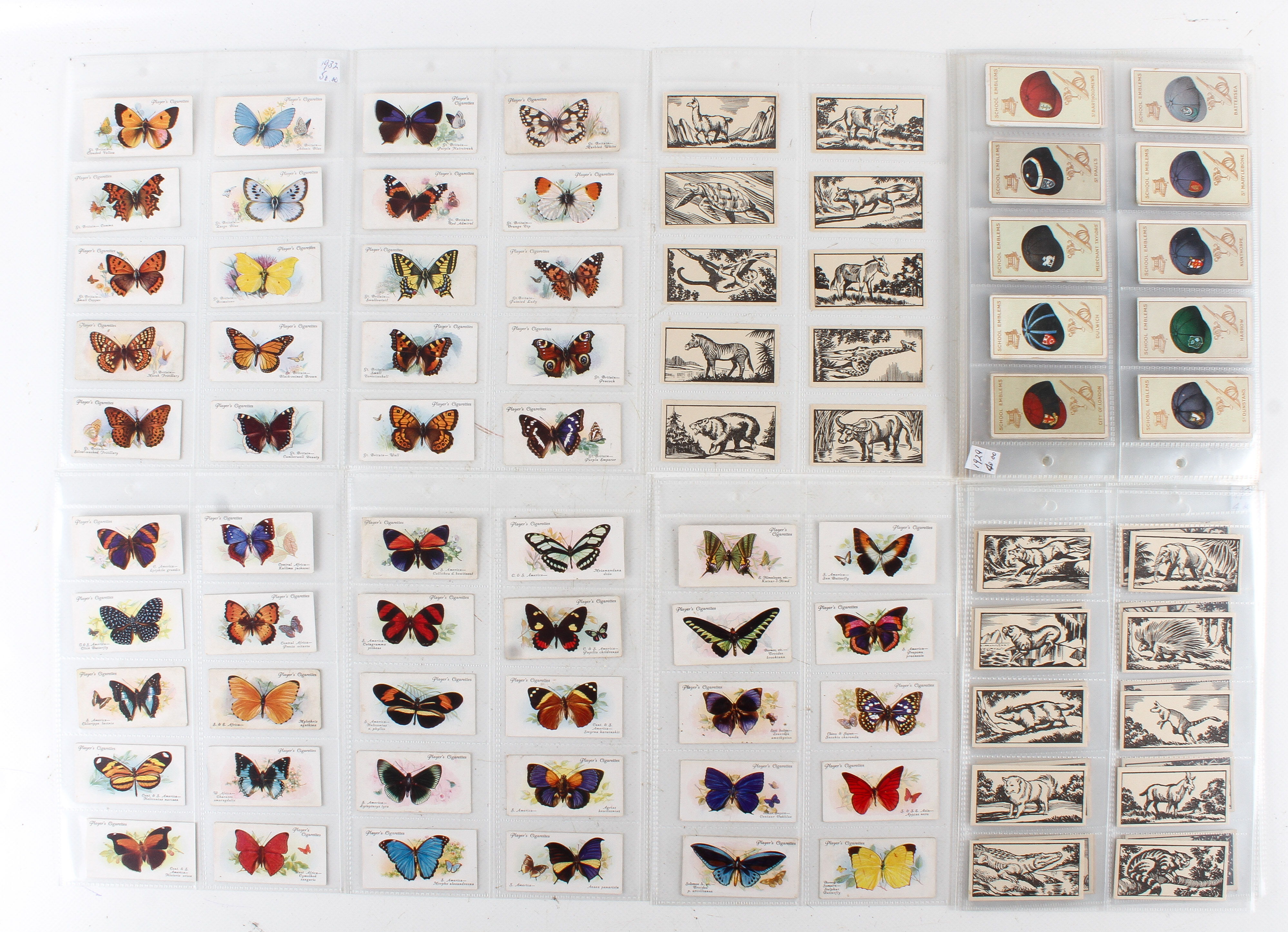 A mixed collection of early 20th century cigarette card sets.