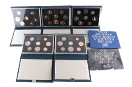 Seven proof sets dated 1981 to 1987.