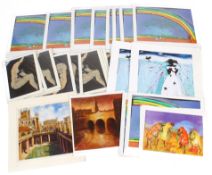John Maitland (20th century) - portfolio of assorted prints and greetings cards (many duplicates),