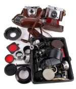 A mixed collection of cameras to include. Ilford and Kodak etc.