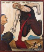 Nigel Brown (20th century) - 'Blood on the Driveway (Suicide of Van Gogh)'.
