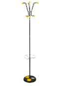 A retro style 'sputnik' coat stand.