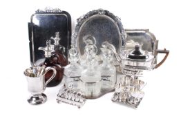 A collection of silver and silver plate.