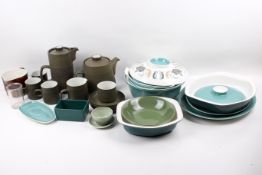 A group of assorted mid-century ceramic tableware.