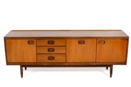 A mid-century William Lawrence of Nottingham teak sideboard.
