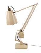 A mid-century Hadrill & Horstmann counterbalance multi poise desk lamp. On a square base.