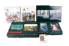 A collection of assorted contemporary wooden jigsaw puzzles. Including Wentworth, etc. All boxed.