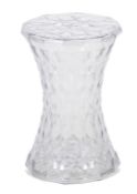 Kartell 'Stone' Perspex stool designed by Marcel Wanders.