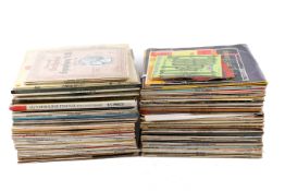 A large collection of assorted LP vinyl records mostly Classical.