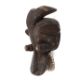 West African tribal carved wood Suaga type mask. With traces of red, white pigment. - Image 1 of 2