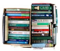 A large collection of 47 assorted cricket biography and related books.