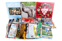 A collection of approximately 130 Liverpool FC matchday programmes.