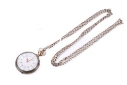 An Elgin National Watch Company USA silver pocket watch.