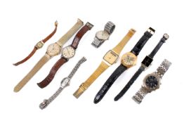 A group of ladies and gentleman's watches. Including Accurist, Timex, Sekonda, Ingersoll, etc.