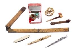 A small group of collectables.