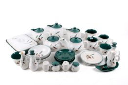Denby 'Greenwheat' dinner and tea service. Including tea pot, tureen and two jugs, etc. Max.