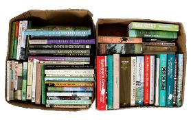A collection of 56 assorted cricket related books. Including Wisden Test Cricket 1877-1984, etc.