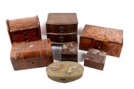 A group of assorted 20th century decorative boxes.