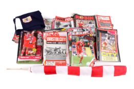 A collection of Bristol city programmes.