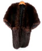 A vintage fur stole.