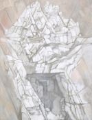 Michael Woods (1933-2014), oil on canvas, Carrera marble quarry Born in Norwich,