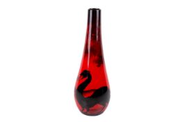 A limited edition Peggy Davies 'Dragon' vase. No. 35/100.