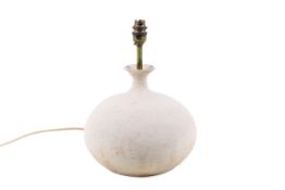 Waistel Cooper (1921 - 2003) studio art pottery textured table lamp base.