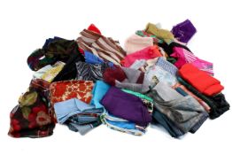 A collection of vintage scarves.