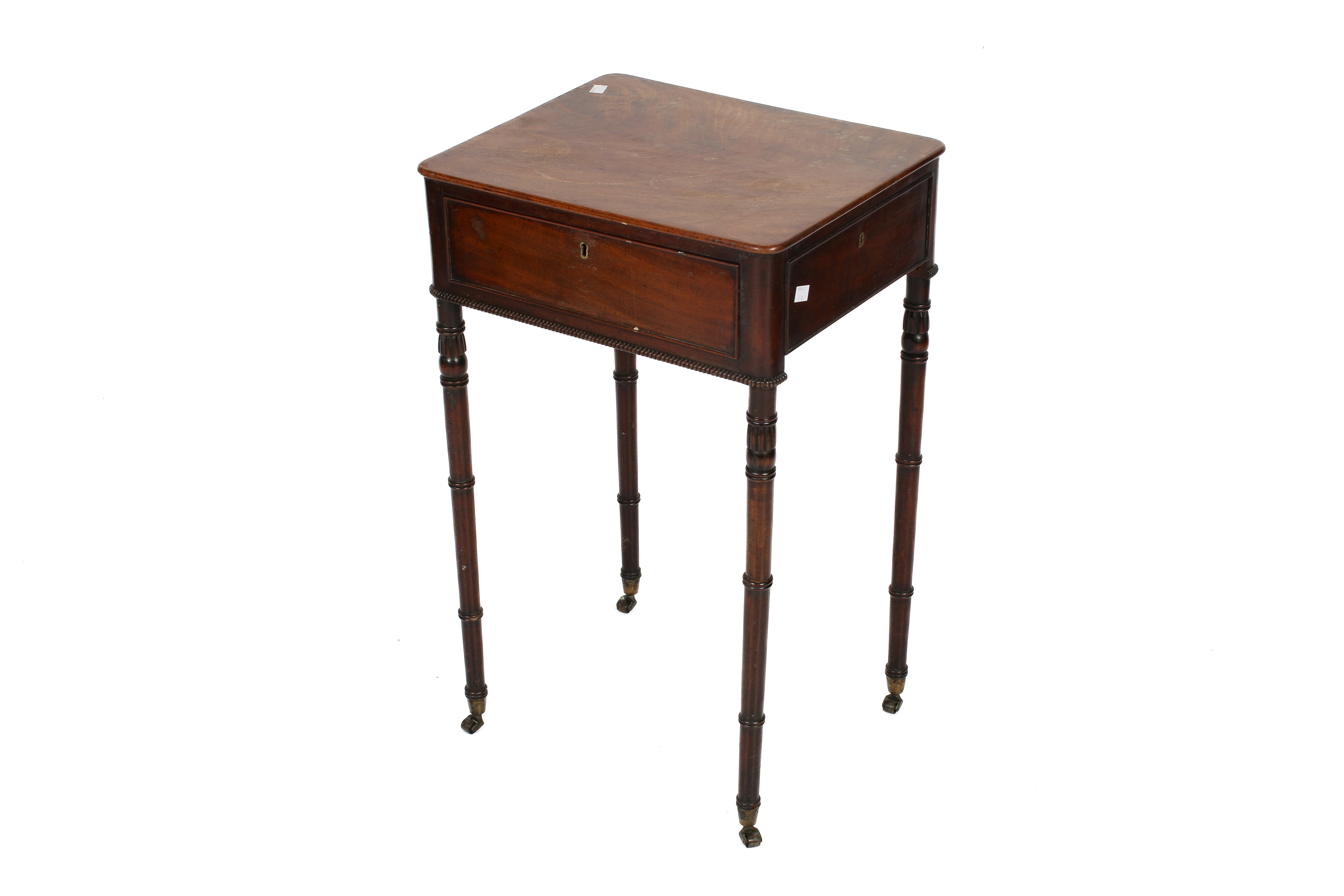 A Victorian mahogany side table.