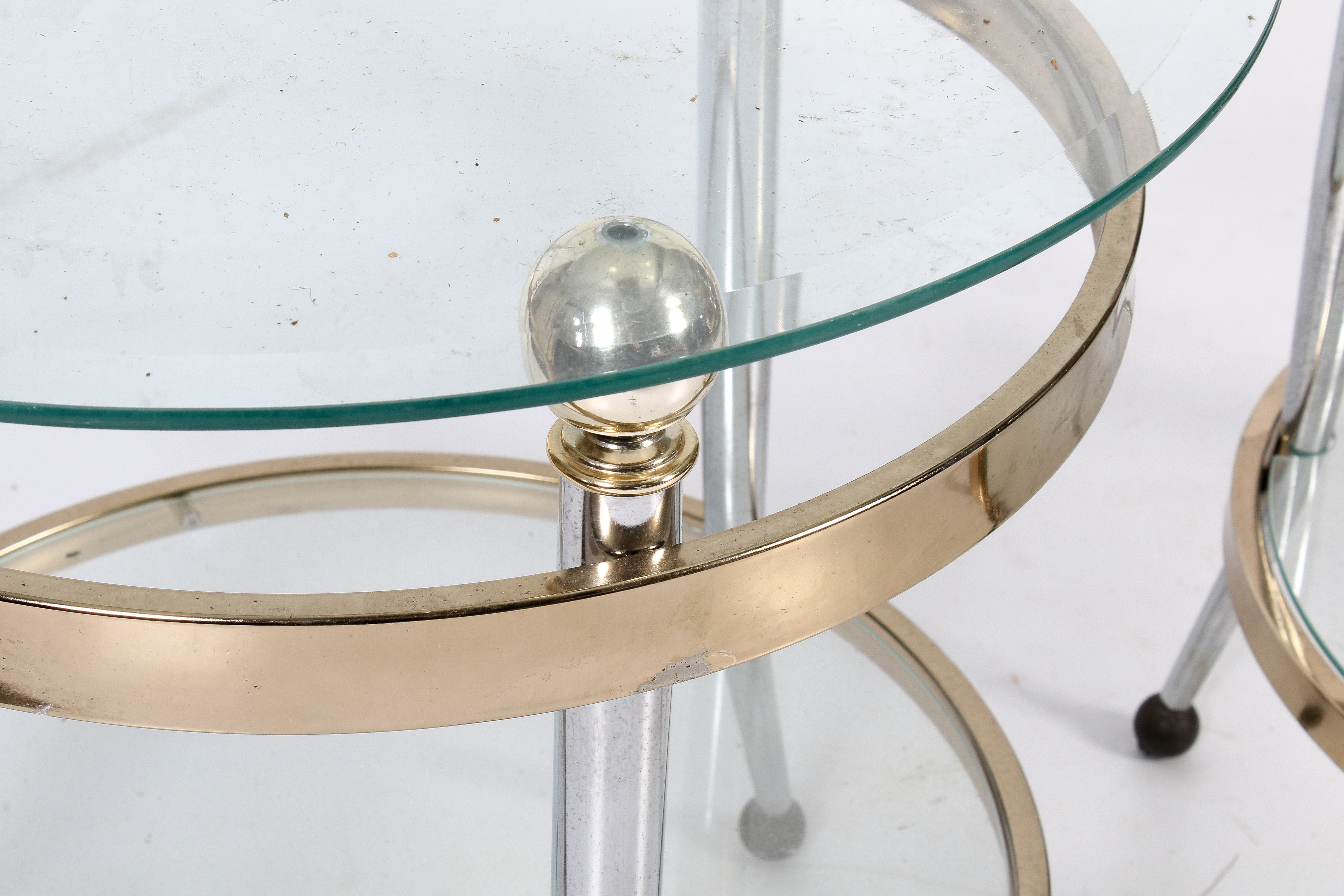 A pair of glass top coffee tables. - Image 2 of 2