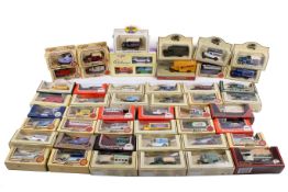 A collection of assorted diecast model vehicles. Including Corgi and Lledo, majority boxed.