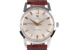 Omega, Seamaster, a gentleman's stainless steel round automatic wristwatch, circa 1961.