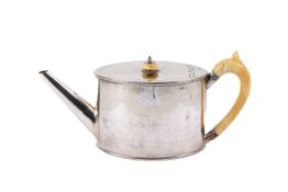 A Georgian silver teapot.