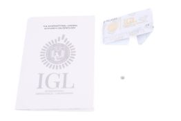 A loose round brilliant cut diamond of 0.51cts.
