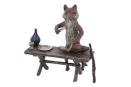 Franz Bergman (1861 - 1936) a late 19th/early 20th century Austrian cold painted bronze figure