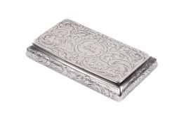 A silver vesta case.