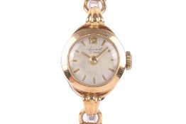 A lady's late twentieth century hallmarked 9ct gold Accurist dress watch.