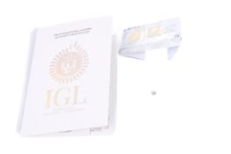 A loose round brilliant cut diamond of 0.54ct.