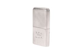 A silver Howitt C16 petrol cigarette lighter. Engraved 'B.F.C. 1946 L.J.