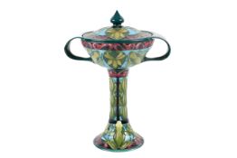 A Limited Edition Moorcroft large lidded comport.