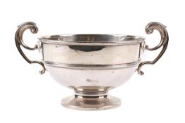 An early 20th century silver presentation bowl.