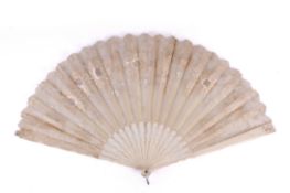 An early 20th century folding fan.
